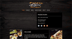 Desktop Screenshot of pazzazsushi.com