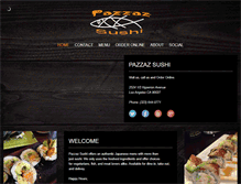 Tablet Screenshot of pazzazsushi.com